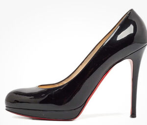 Christian Louboutin  New Simple Pump 120 Patent Black Size 38.5